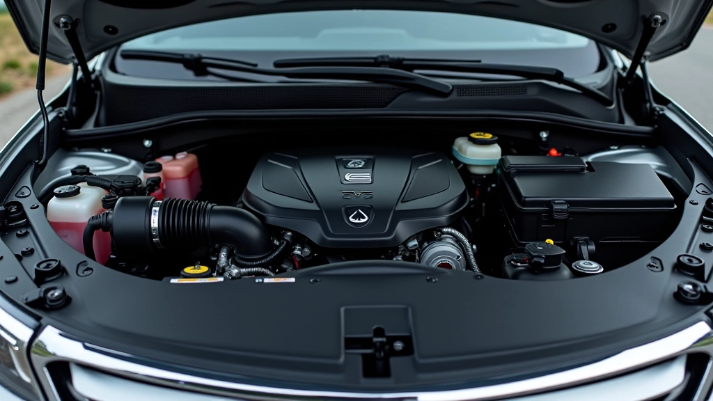 Honda Pilot engine bay showing V6 engine, air intake, and engine compartment layout with clean maintenance access points