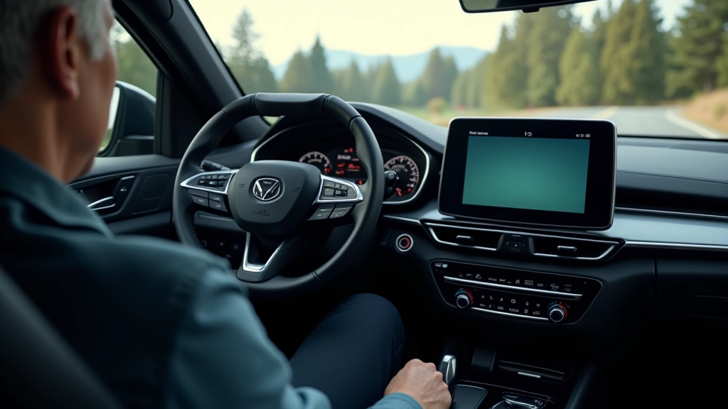 Honda Pilot dashboard layout showing steering wheel, touchscreen infotainment display, climate controls, and instrument cluster