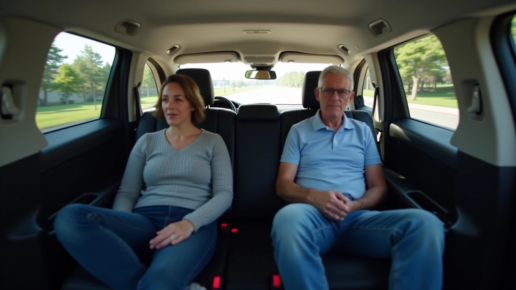 Toyota Highlander three-row interior showing passenger legroom in second and third rows with ample space between seats